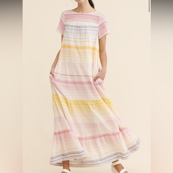 Striped Multicolor Maxi Dress - Picture 4 of 6
